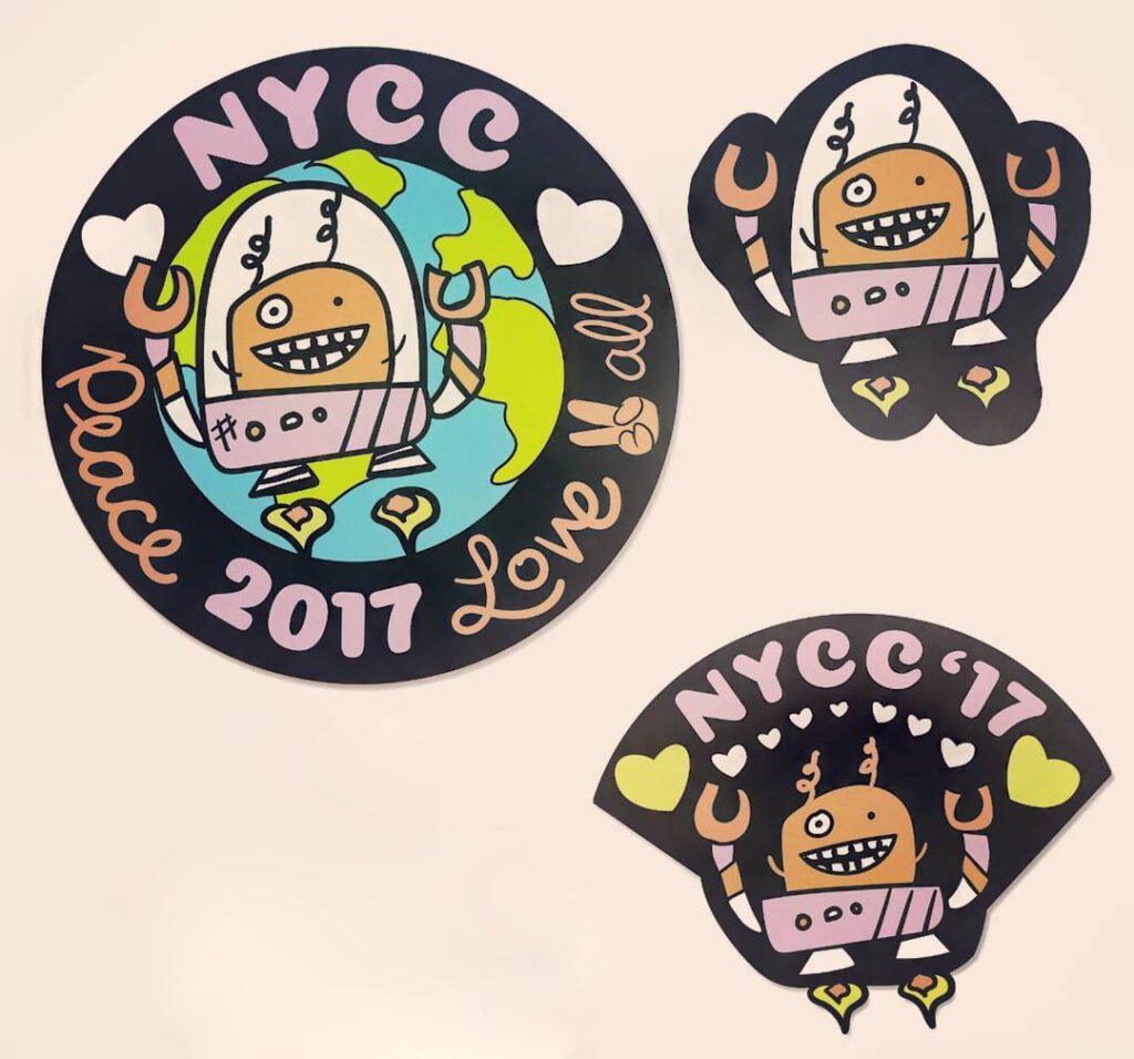 NYCC 2017 Pin Designs